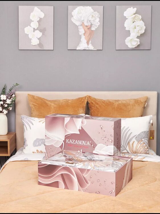 Постельное белье ABC Cotton «Лорен» в благородном цвете охра-гранит