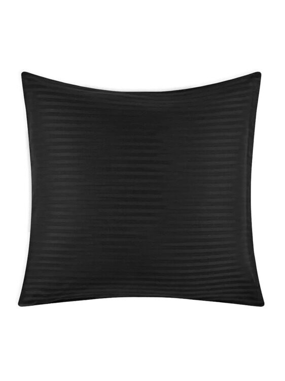 Постельное белье Arya Vip из Страйп Сатина Семейное 160x220 Черный