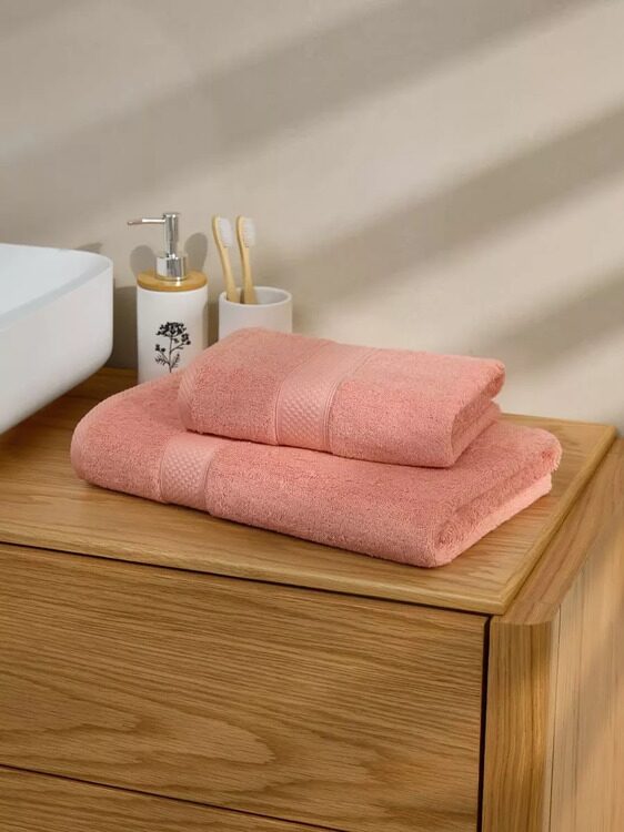 Полотенце Arya Однотонное 50X90 Miranda Soft Коралловый