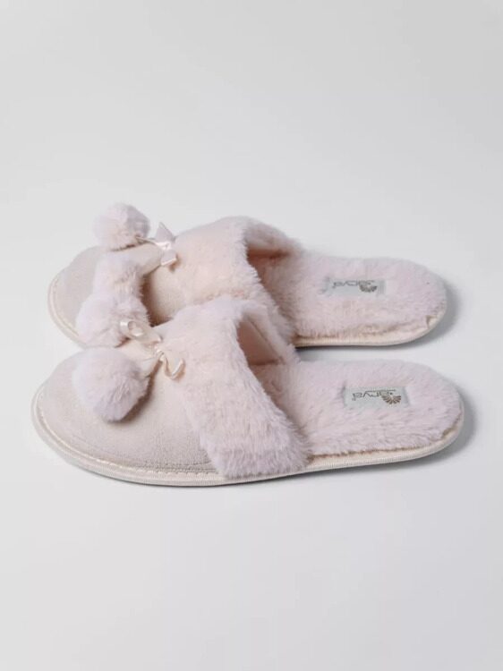 Уютные женские тапочки для дома Pompom от турецкой марки Arya